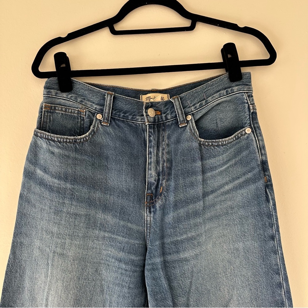 Madewell Super Wide Leg Jeans in Blue - Picture 2 of 8